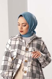 Modalamelif Koton Caz Eşarp Turkuaz