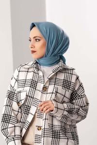 Modalamelif Koton Caz Eşarp Turkuaz