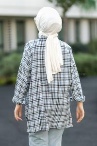 Modalamelif Pötikare Desen Gömlek Açık Mavi