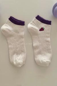 Modalamelif Üzüm Desenli Babet Çorap