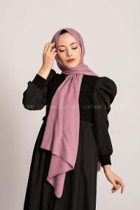 Modalamelif Geometrik Desen Pamuk  Şal Lila