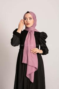 Modalamelif Geometrik Desen Pamuk  Şal Lila