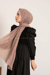 Modalamelif Leopar Desen Pamuk  Şal Vizon