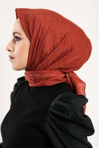 Modalamelif Bambu Eşarp Açık Kiremit