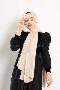 Modalamelif Çizgisel desenli  İpeksi Jakarlı Şal Kemik