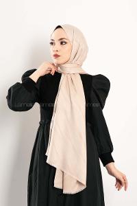 Modalamelif Çizgisel desenli  İpeksi Jakarlı Şal Kemik