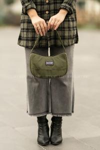 Lamelif Baguette El Ve Omuz Çanta  Haki