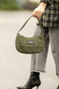 Lamelif Baguette El Ve Omuz Çanta  Haki