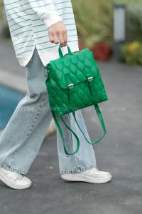 Lamelif Pear Kadın Sırt Çantası Yeşil