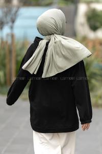 Modalamelif Yale Yazı Baskılı Kapüşon Detaylı Kanguru Cepli Sweat Siyah