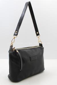 Modalamelif Change Üç Bölmeli Saten Çanta Siyah