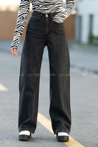 Modalamelif Boyfriend Bol Paça Pantolon Füme