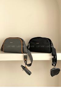 Lamelif Hasır Askılı Valentino Çanta Antrasit