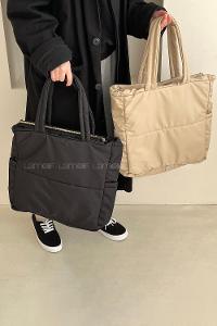 Beige Buckle Skin Hand Bag Bag