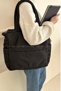 Black Buckle Skin Hand Bag Bag