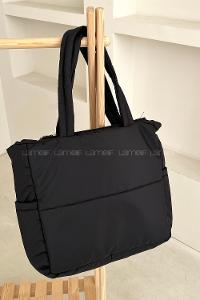 Black Buckle Skin Hand Bag Bag