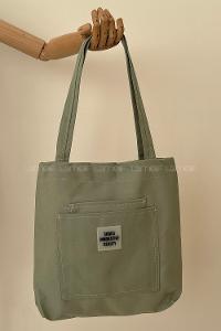 Plum Green Without Accessories Rope Hand Bag Bag