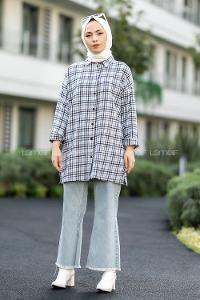 Modalamelif Pötikare Desen Gömlek Açık Mavi