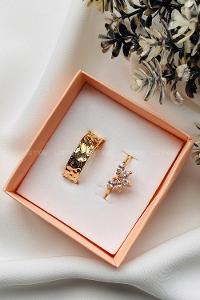 Modalamelif 2 Li BFF Lotus Çiçeği Yüzük