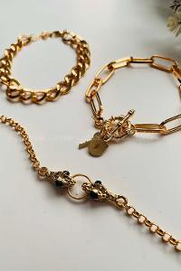 Modalamelif Gold 4lü Kombin Yılan Detay Bileklik Seti