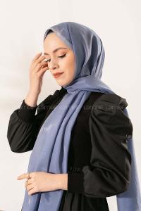 Modalamelif İndigo Buz Mavisi   Modal Şal