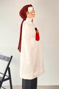 Modalamelif 3 Renk Cepli Tunik Ekru