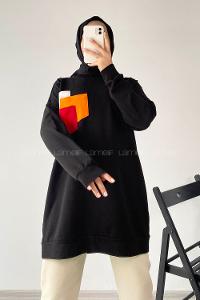 Modalamelif 3 Renk Cepli Tunik Siyah