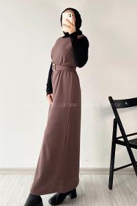 Modalamelif Beli Kemer Detaylı Zara Jile Eflatun