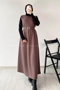 Modalamelif Beli Kemer Detaylı Zara Jile Eflatun