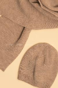 Modalamelif İkili Lüks Takım Sütlü Kahve Bere