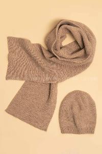 Modalamelif İkili Lüks Takım Sütlü Kahve Bere