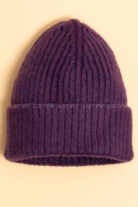 Modalamelif Lüx Fitilli Katlamalı Mor Bere