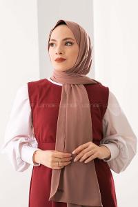 Modalamelif Açık Kahve medine İpeği Şal