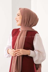 Modalamelif Açık Kahve medine İpeği Şal