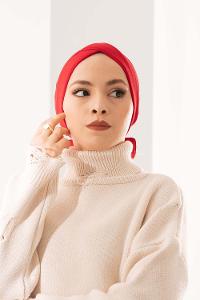 Modalamelif Çift Taraflı Fiyonklu-Tek Bantlı Dış Bone Kırmızı