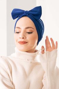 Modalamelif Çift Taraflı Fiyonklu-Tek Bantlı Dış Bone Saks Mavisi