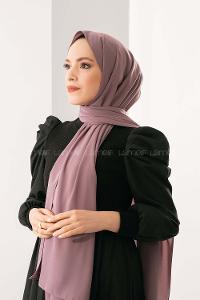 Modalamelif Koyu Eflatun Medine İpeği Şal