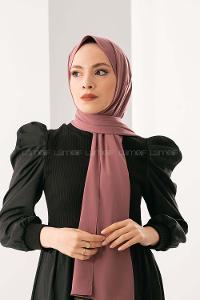 Modalamelif Koyu Pudra Medine İpeği Şal