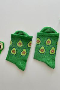 Modalamelif Yeşil Çoklu Avakado Çorap