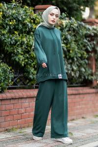 Modalamelif Balance Armalı Çımalı İkili Takım Zümrüt Yeşili