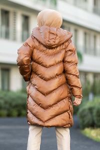 Modalamelif Kapşonlu Şişme Mont Taba