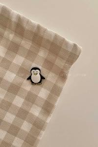 Lamelif Penguen Desen Demir Broş