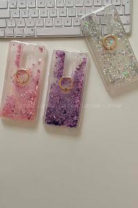 Modalamelif Redmi Note 8 Pro Sulu Yüzüklü Telefon Kılıfı Gümüş