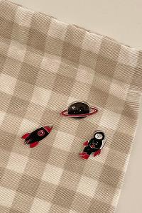 Modalamelif Uzay 3lü Demir Broş