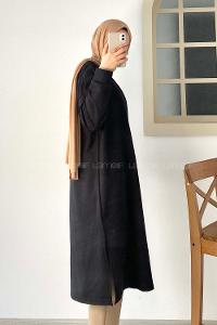 Modalamelif Düz Tesettür Model Tunik Siyah