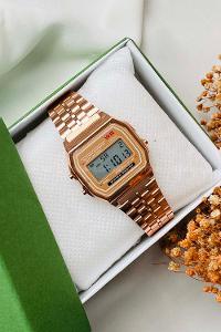 Lamelif Retro Rose Gold Renk Saat