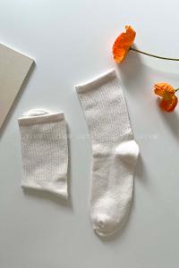 Lamelif Krem Kolej Çorap