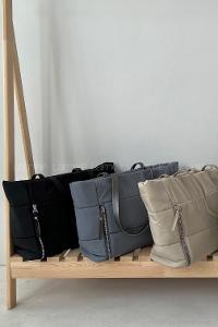 Gray Buckle Buckle Iron Hand Bag Hand Bag Bag