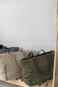 Modalamelif Çift Fermuar Detaylı Çanta Haki