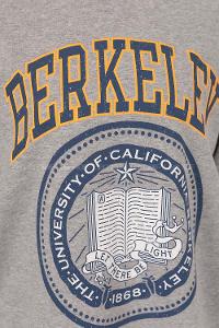 Modalamelif Bisiklet Yakalı Berkeley Yazı Baskılı Tunik Gri